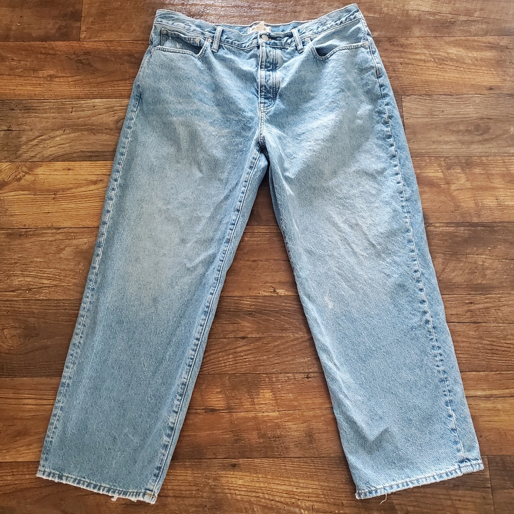 Madewell low slung straight jeans size 33